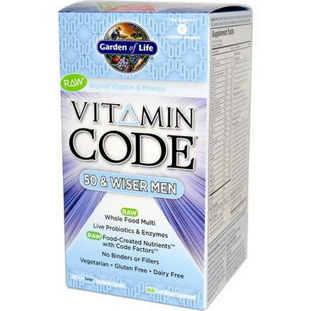 Garden of Life, Vitamin Code, 50&Wiser Men, 240 UltraZorbe Veggie Caps
