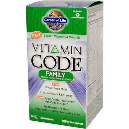 Garden of Life, Vitamin Code, Family, 120 UltraZorbe Veggie Caps