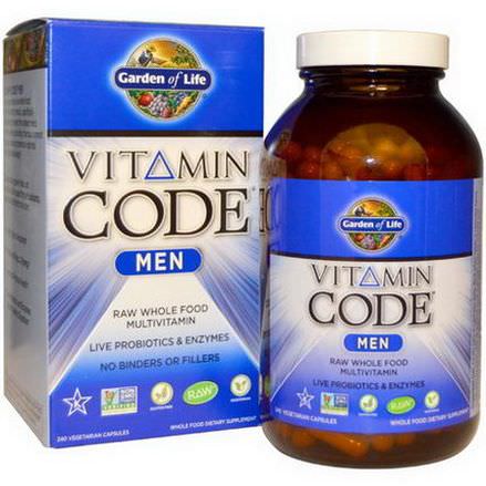 Garden of Life, Vitamin Code, Men, 240 Veggie Caps