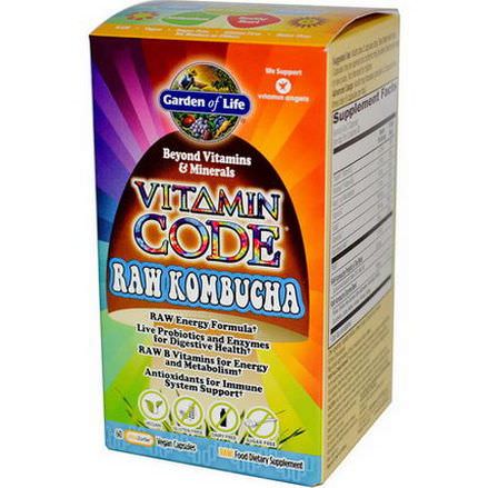 Garden of Life, Vitamin Code, RAW Kombucha, 60 UltraZorbe Vegan Caps