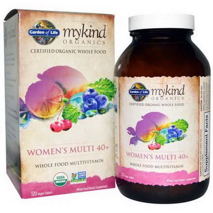 Garden of Life, Organic Women's Multi 40+, Whole Food Multivitamin, 120 Vegan Tablets