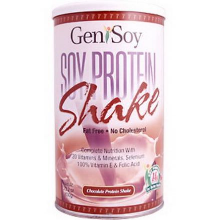 GeniSoy Products, Soy Protein Shake, Chocolate Flavor 630g