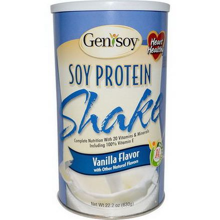 GeniSoy Products, Soy Protein Shake, Vanilla Flavor 630g