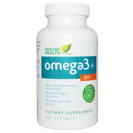 Genuine Health Corporation, Omega3 Joy, 120 Softgels