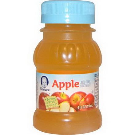 Gerber, 100% Juice, Apple Juice 118ml