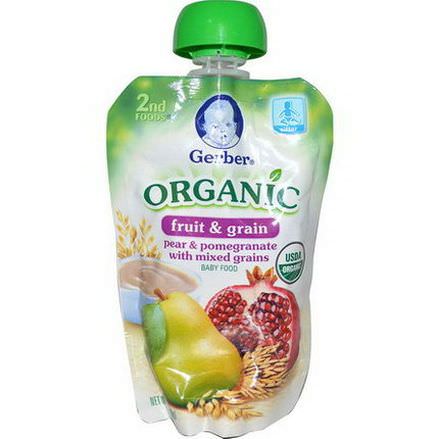Gerber, 2nd Foods, Pear&Pomegranate Mixed Grains 99g