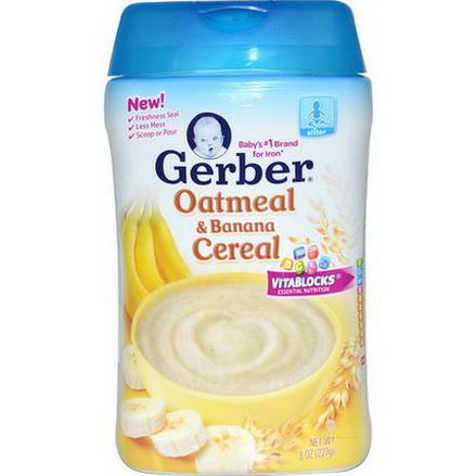Gerber, Oatmeal&Banana Cereal 227g