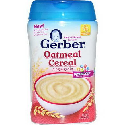 Gerber, Oatmeal Cereal, Single Grain 227g