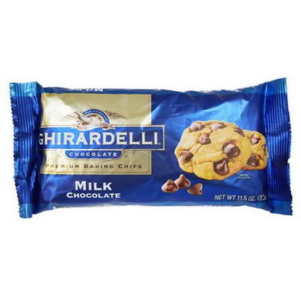 Ghirardelli, Premium Baking Chips, Milk Chocolate 326g