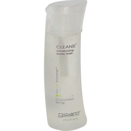 Giovanni, Cleanse, Moisturizing Body Wash, Cucumber Song 60ml