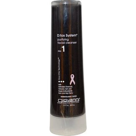Giovanni, D:tox System, Purifying Facial Cleanser, Step 1 207ml