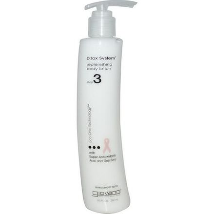 Giovanni, D:tox System, Replenishing Body Lotion, Step 3 250ml