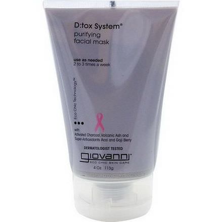 Giovanni, Detox System, Purifying Facial Mask 113g