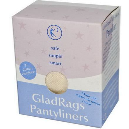 GladRags, Pantyliners, 3 Cotton Pantyliners