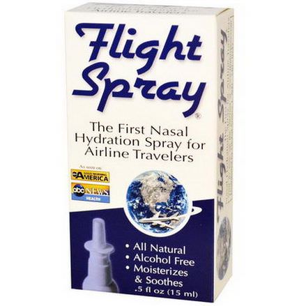Global Source, Flight Spray, The First Nasal Hydration Spray for Airline Travelers 15ml