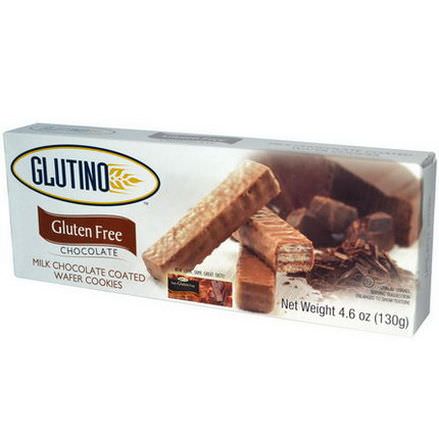 Glutino, Gluten Free Milk Chocolate Coated Wafer Cookies, Chocolate 130g