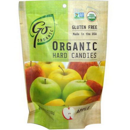 Go Organic, Organic Hard Candies, Apple 100g