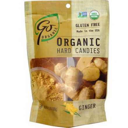 Go Organic, Organic Hard Candies, Ginger 100g