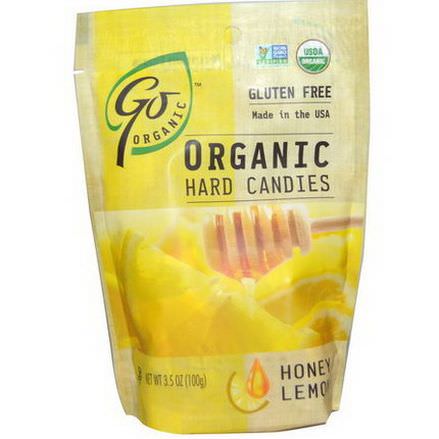 Go Organic, Organic Hard Candies, Honey Lemon 100g