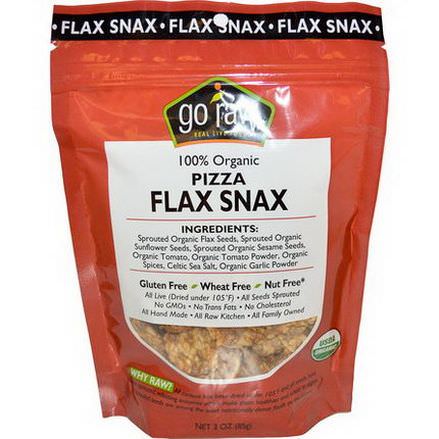 Go Raw, Organic Flax Snax, Pizza 85g