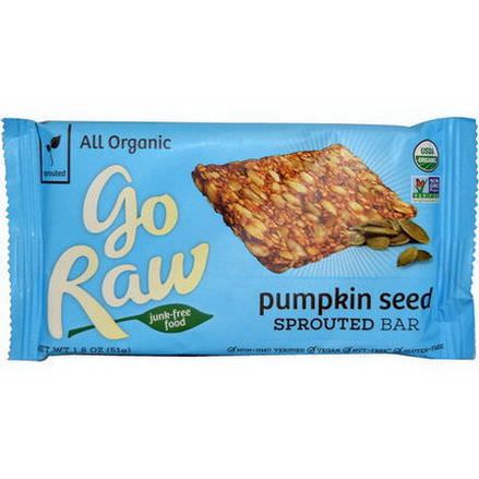 Go Raw, Organic Go Raw, Pumpkin Seed Sprouted Bar 51g