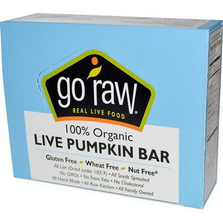 Go Raw, Organic Live Pumpkin Bar, 10 Bars, 13g Each