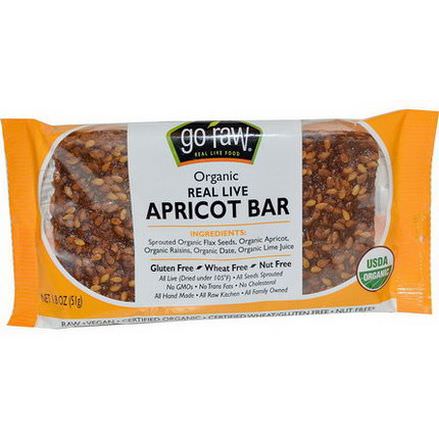 Go Raw, Organic Real Live Apricot Bar 51g