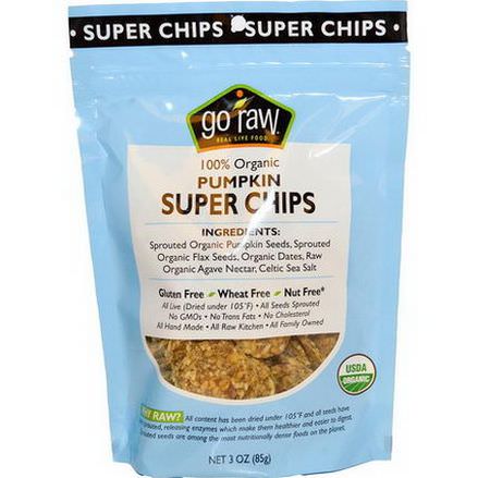 Go Raw, Organic Super Chips, Pumpkin 85g