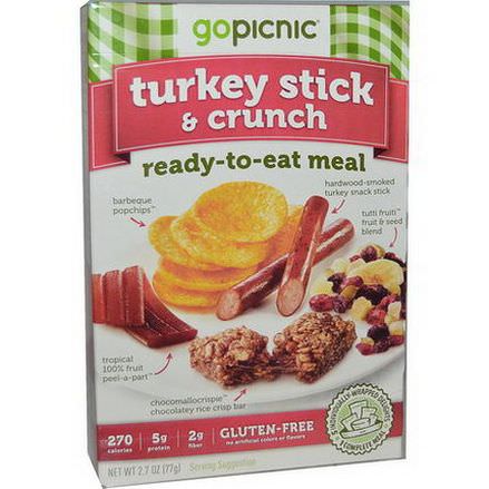 GoPicnic, Ready-To-Eat Meal, Turkey Stick&Crunch 77g