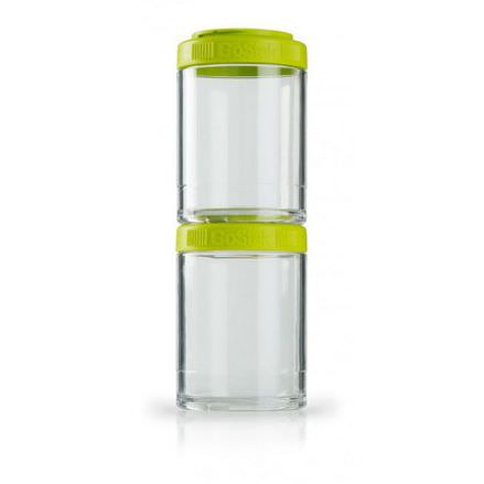 GoStak, Portable Stackable Containers, Green, 150 cc, 2 Pack