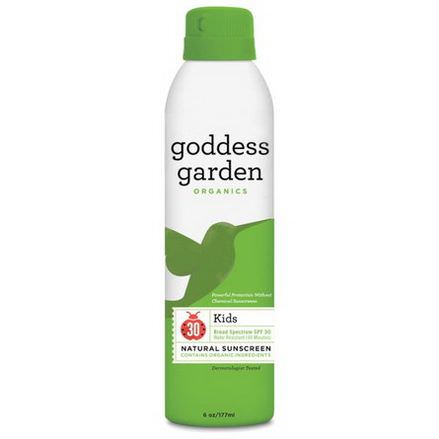 Goddess Garden, Organics, Kids, Natural Sunscreen, SPF 30 177ml