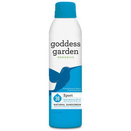 Goddess Garden, Organics, Natural Sunscreen, Sport, Spray, SPF 30 177ml