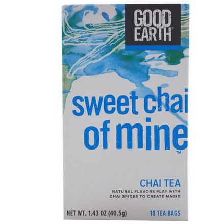 Good Earth Teas, Chai Tea, Sweet Chai of Mine, 18 Tea Bags 40.5g