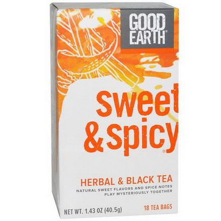 Good Earth Teas, Herbal&Black Tea, Sweet&Spicy, 18 Tea Bags 40.5g