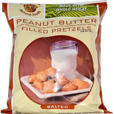 Good Health Natural Foods, Peanut Butter Filled Pretzels, Salted 142g