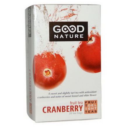 Good Nature Teas, Fruit Tea, Cranberry, 20 Tea Bags