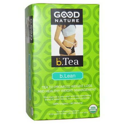 Good Nature Teas, Organic, b.Tea, b.Lean, 20 Tea Bags 40g