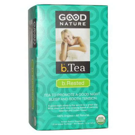 Good Nature Teas, Organic, b.Tea, b.Rested, 20 Tea Bags 40g