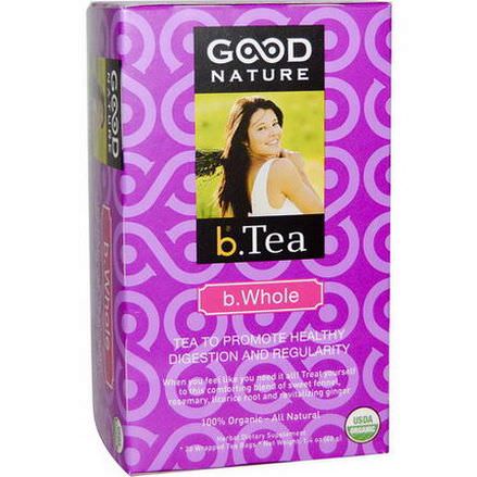 Good Nature Teas, Organic, b. Whole Tea, 20 Wrapped Tea Bags 40g
