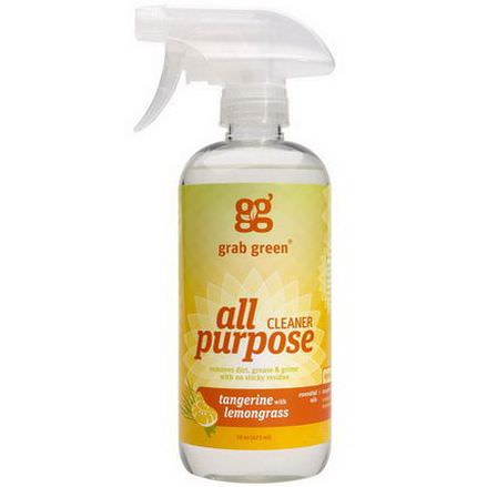 GrabGreen, All Purpose Surface, Tangerine with Lemongrass 473ml