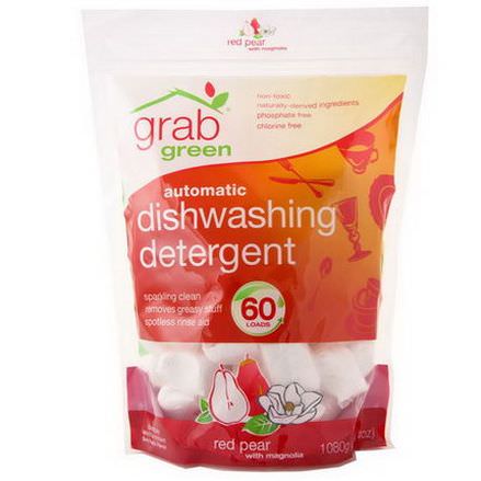 GrabGreen, Automatic Dishwashing Detergent, Red Pear with Magnolia 1080g