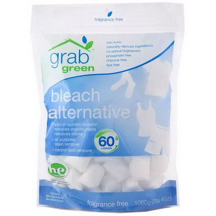 GrabGreen, Bleach Alternative, Fragrance Free, 60 Loads 1080g