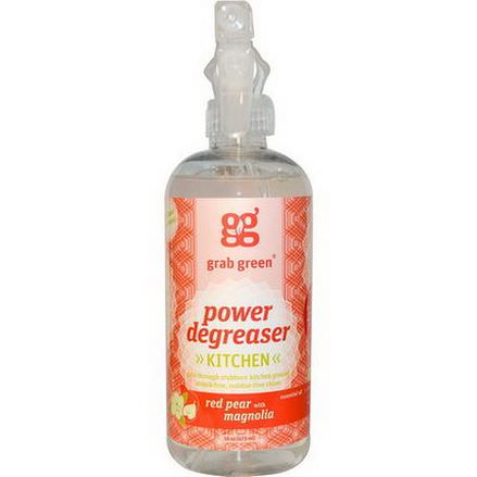 GrabGreen, Kitchen Power Degreaser, Red Pear with Magnolia 473ml