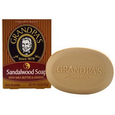 Grandpa's, Sandalwood Soap with Shea Butter&Ginseng 92g