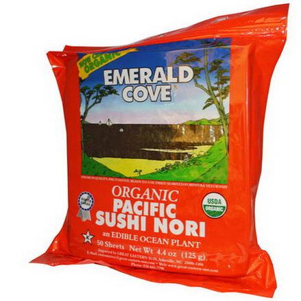 Great Eastern Sun, Emerald Cove, Organic Pacific Sushi Nori, 50 Sheets 125g