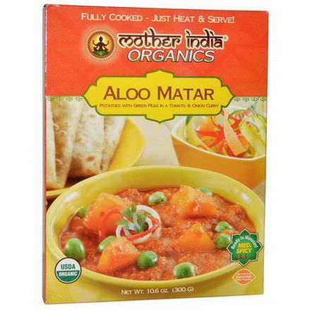 Great Eastern Sun, Mother India Organics, Aloo Matar, Medium Spicy 300g