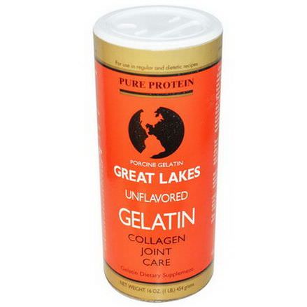 Great Lakes Gelatin Co. Porcine Gelatin, Collagen Joint Care, Unflavored 454g