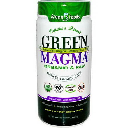Green Foods Corporation, Organic Green Magma, Barley Grass Juice 150g