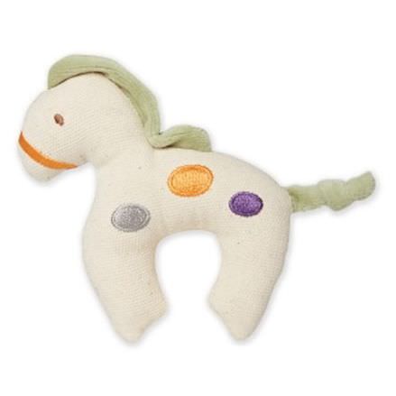 Greenpoint Brands, My Natural, Canvas Knit Teether, Green Horse