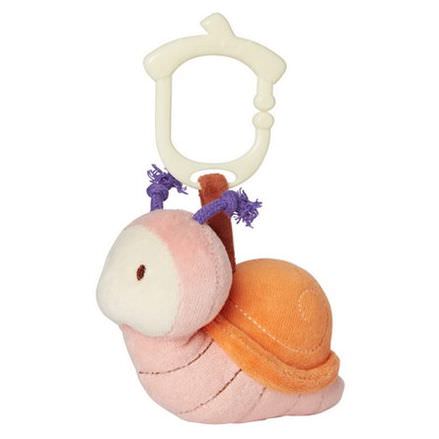 Greenpoint Brands, My Natural, Clip n Go Toy Collection, Secret Garden, Snail, 1 Rattle Toy